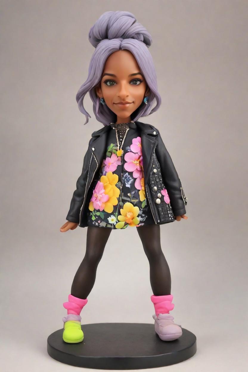 Custom Wedding Playful Bobblehead,She Created Her Own Playful Wink Bobblehead! 😜