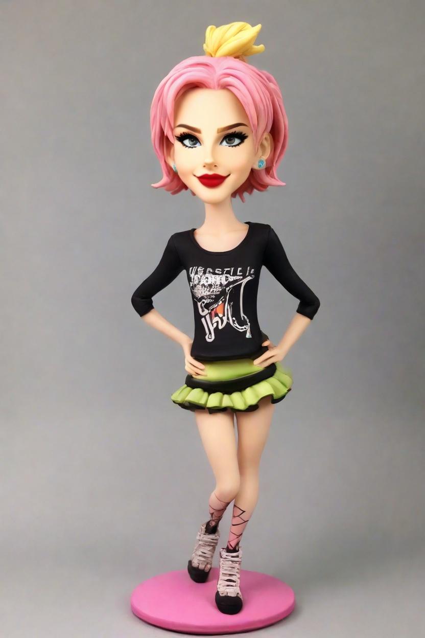 Punk Rockin' Personalized Bobbleheads: The Unique Gift That's Got the Whole Team Talking,Meet My New Punk Rockin' Bobblehead: The Ultimate DIY Desk Mate!