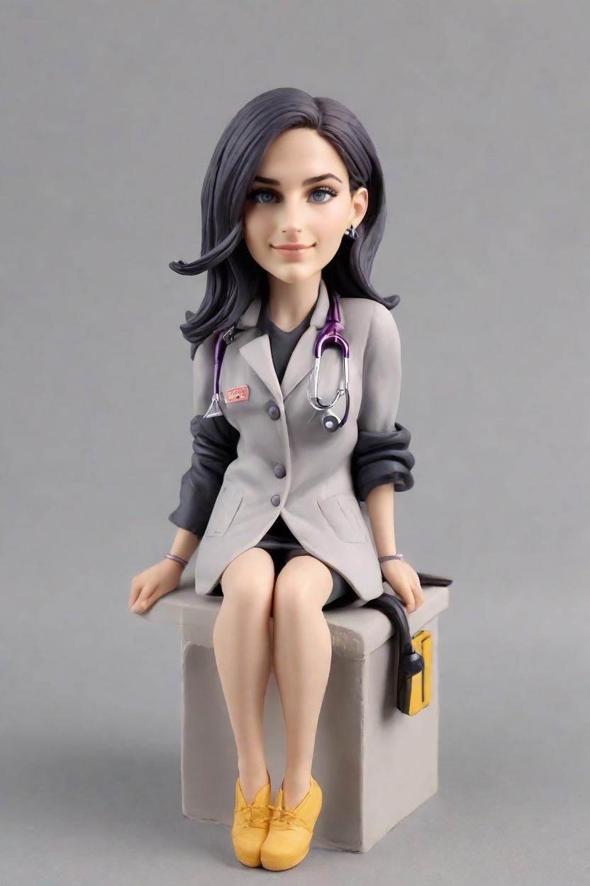 The Cheeky Nurse: A Custom Bobblehead Doll Revolutionizing Medical Swag,Meet the Punk-Rock Nurse: My Custom Bobblehead Doll Experience