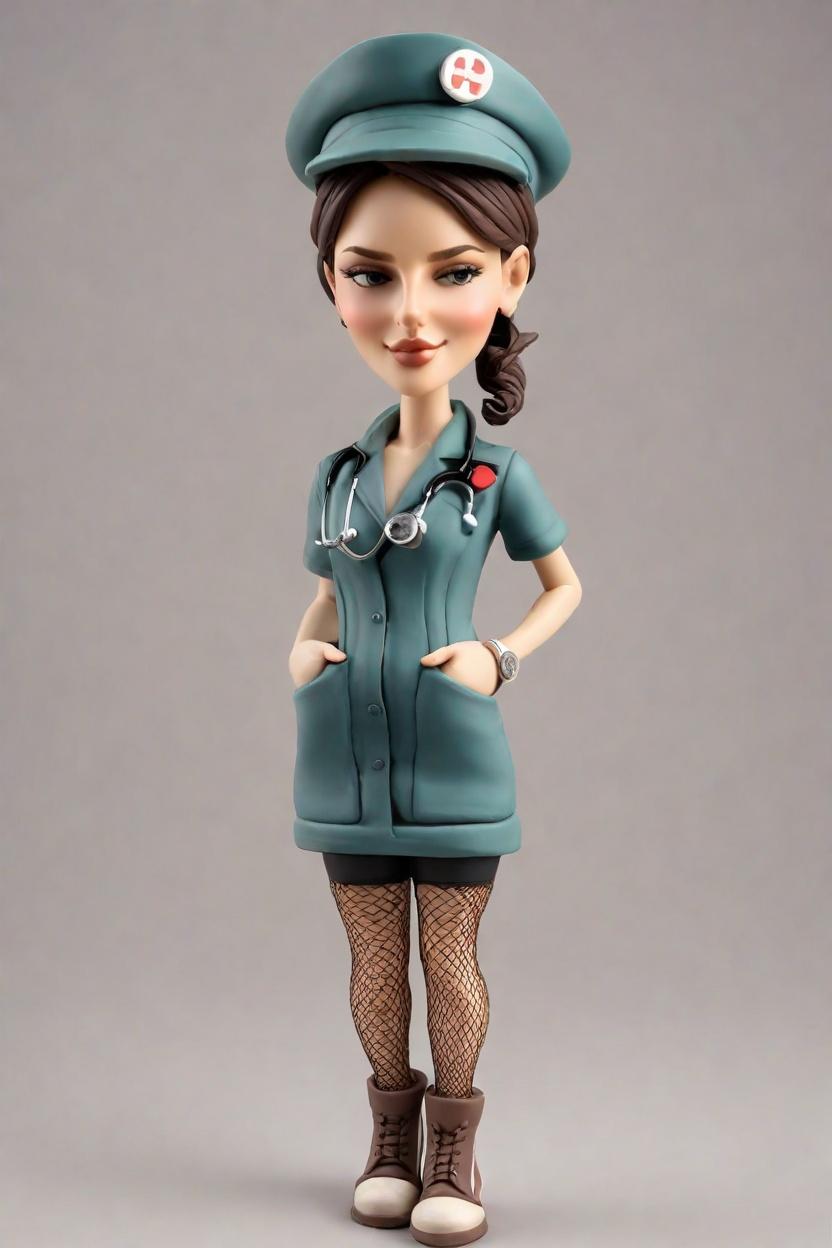 Custom Nurse Punk Bobblehead,She's Got a Punk-Rock Nurse Bobblehead!