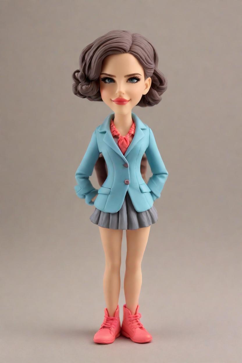 Custom Corporate Confidence Bobblehead,She's Crushing It: Create Your Own Bobblehead Doll