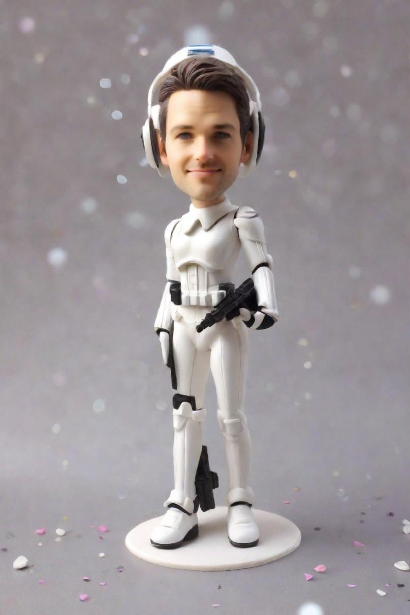 Custom Bobblehead Dolls: The Galactic Popping Surprise!,Unleash Your Inner Jedi with a DIY Stormtrooper Bobblehead!