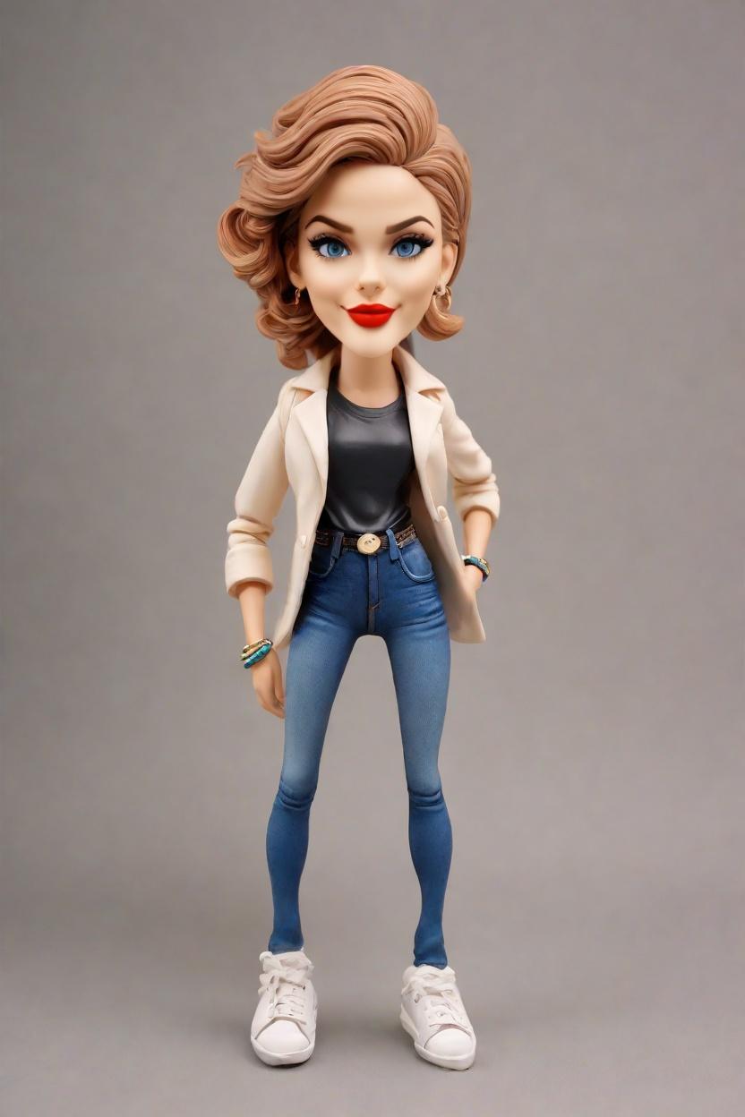 custom Leadership Triumph chic bobblehead,She Created Her Own Confident CEO Bobblehead