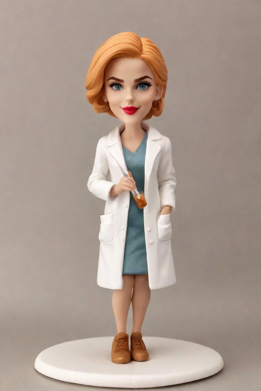 Custom Pharmacy Chic Bobblehead,She Created Her Own Pharmacy Bobblehead Doll!