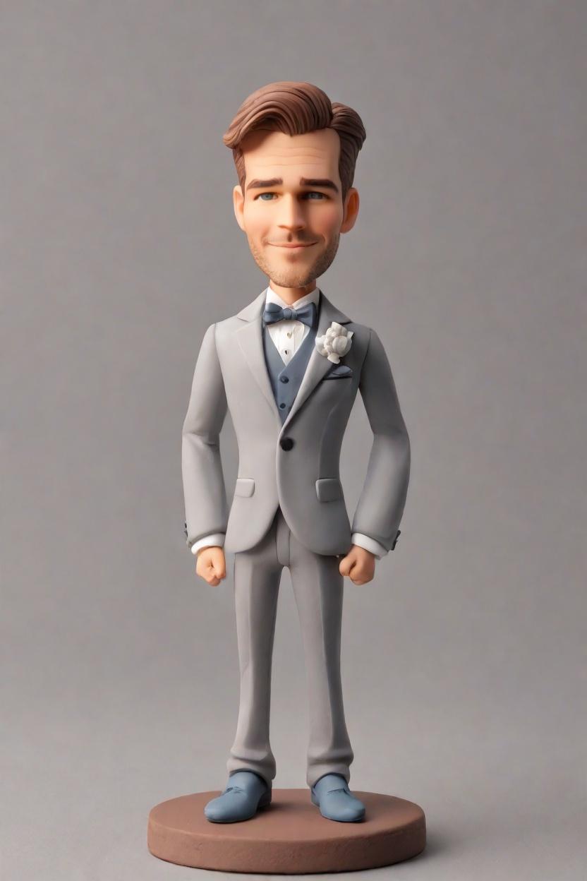 Custom Glamorous Male Bobblehead,John's Bold Bobblehead Creation