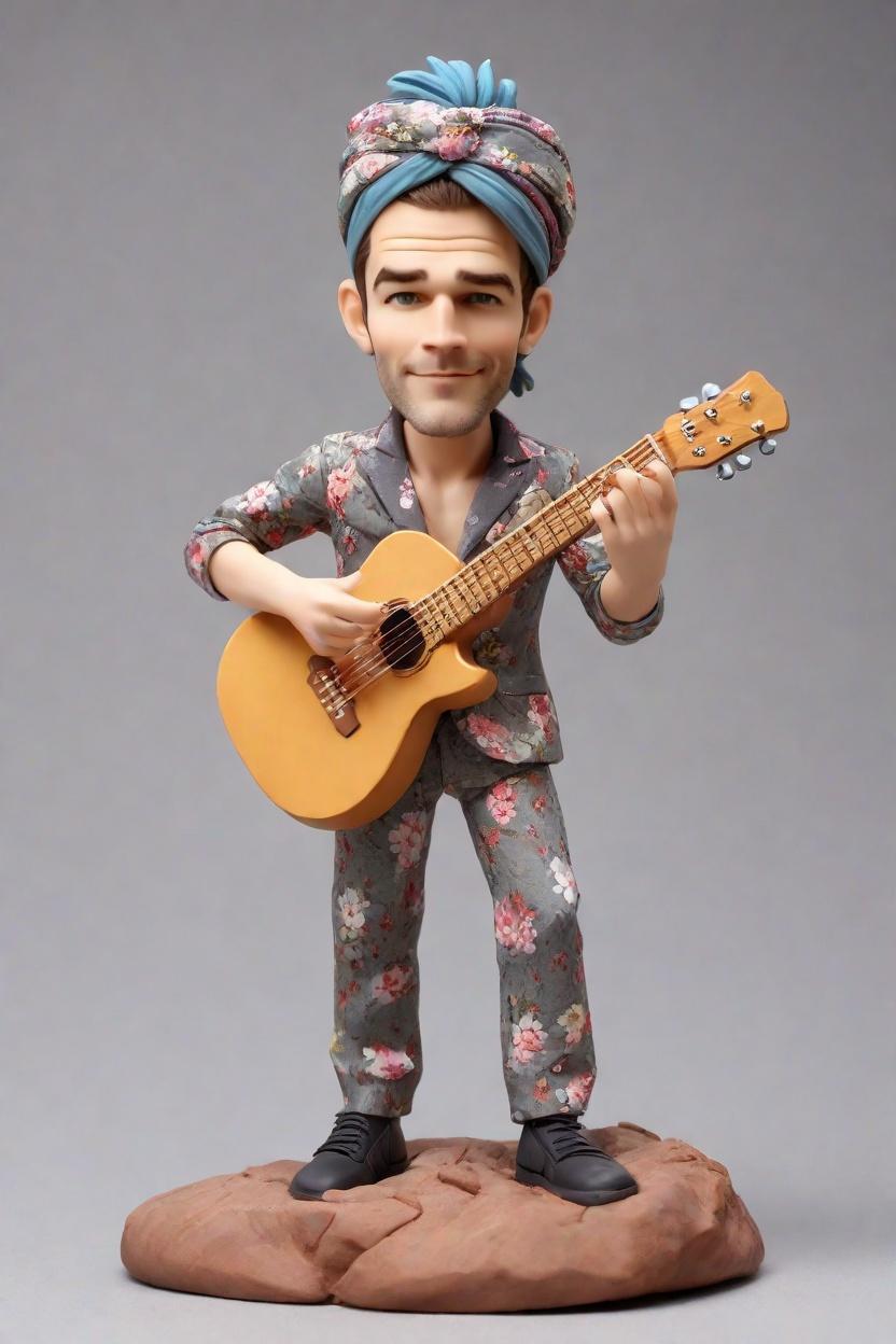 Rock Star Custom Bobblehead,He Created His Own Rock Star Bobblehead! 🎸