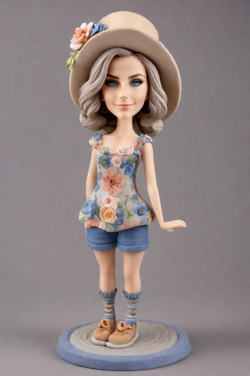 Custom Cheeky Pose Bobblehead,She's Got Swag: Create Your Own Bobblehead Doll