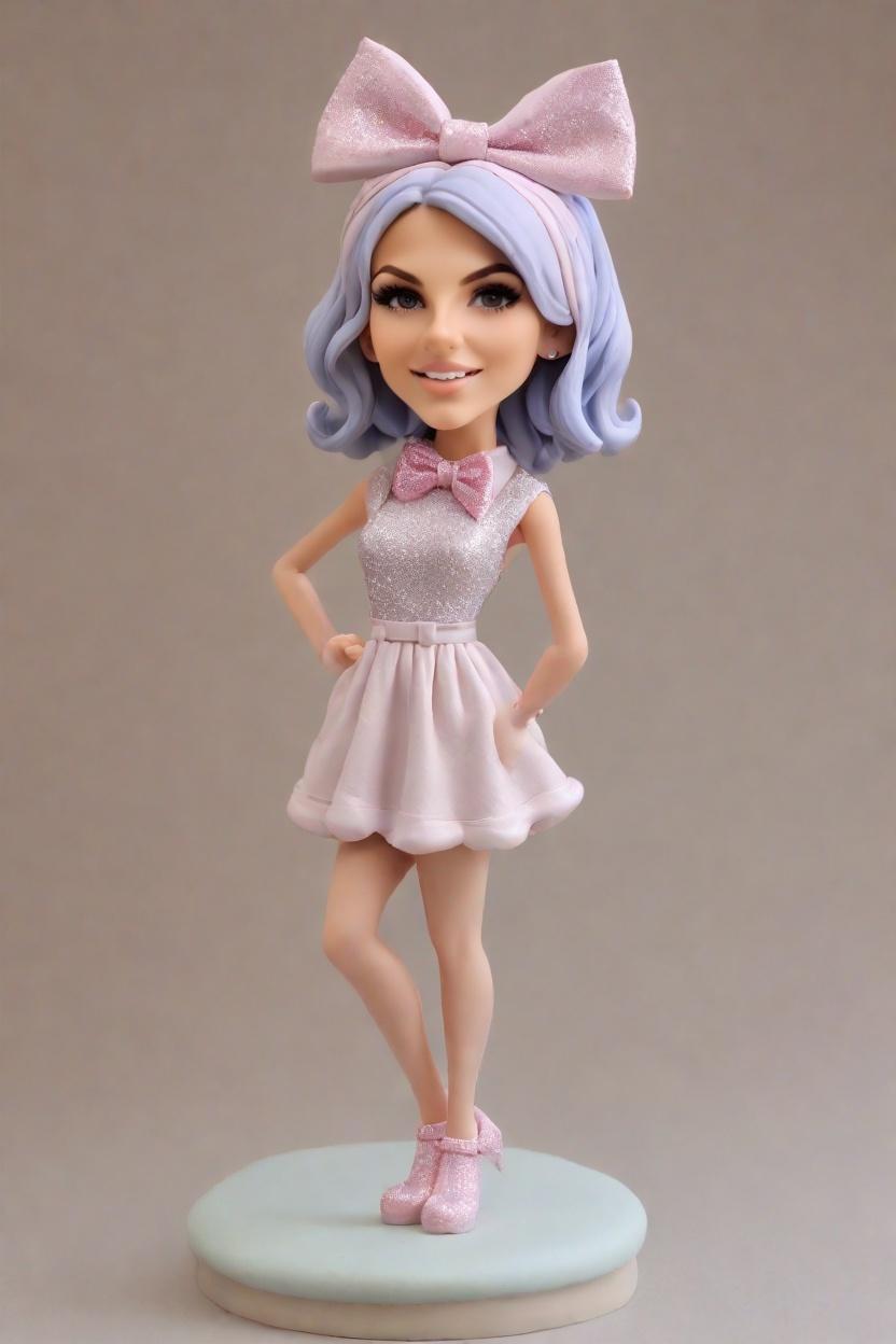 Custom Party Starlet Bobblehead,She Created Her Cheeky Party Bobblehead!