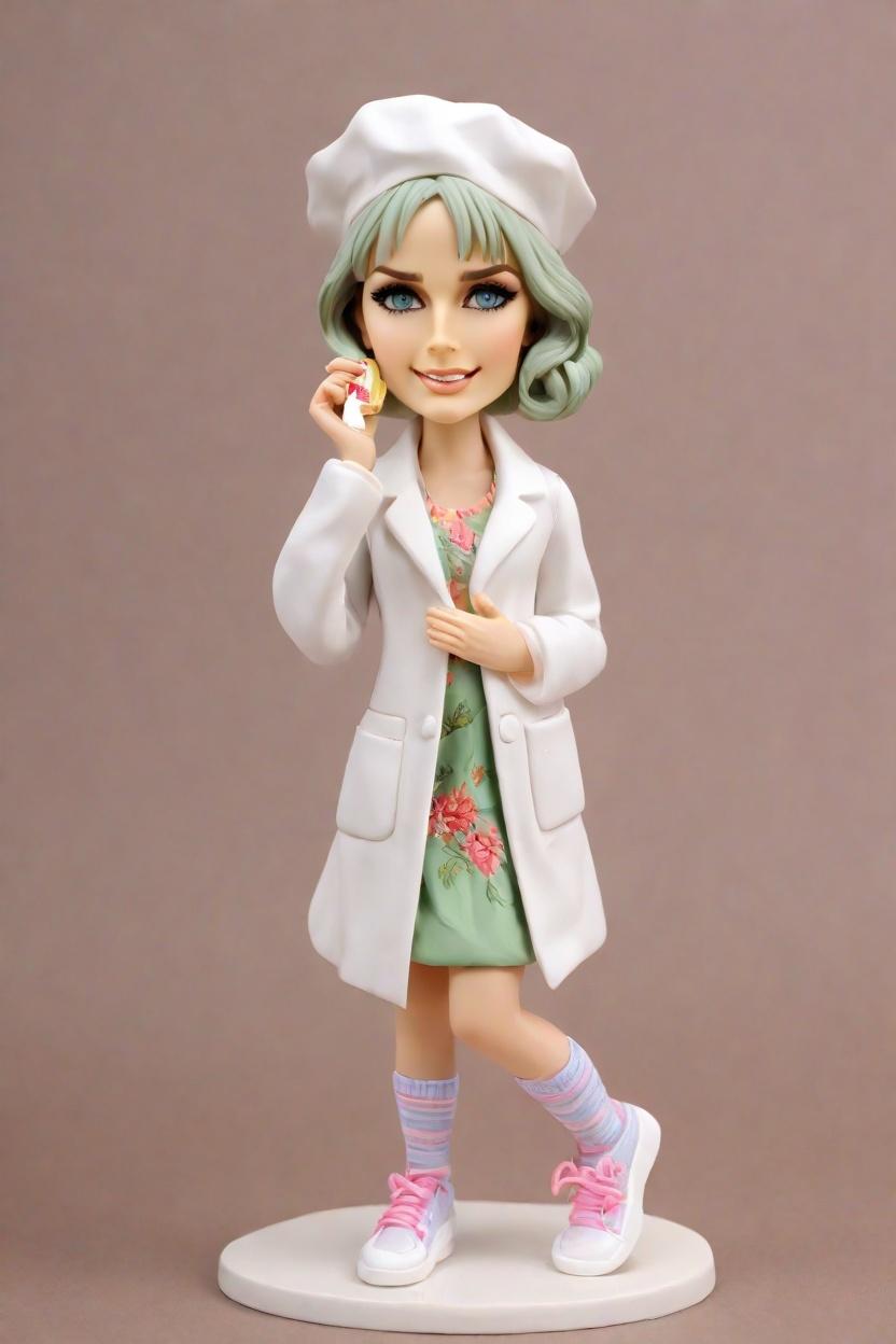 Custom Pharmacy Chic Bobblehead,She Created Her Own Pharmacy Bobblehead Doll!