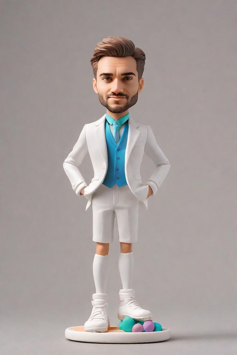 Personalized Bobblehead Dolls: A Trendsetting Fashion Statement for Sports Fans,Meet My New Buddy: Creating My Own Soccer Kicking Bobblehead Doll in Neon Style!