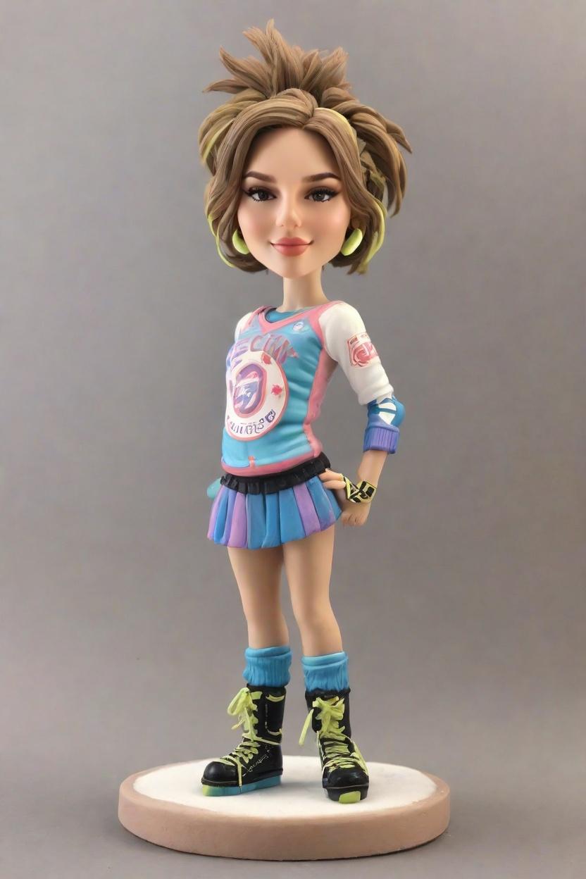 Custom Ice Power Bobblehead,She Nailed It: Create Your Own Punk-Inspired Bobblehead
