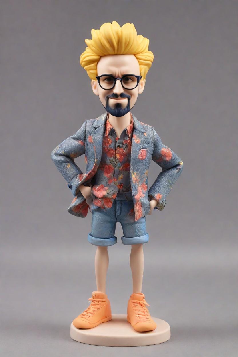 Casual Chic Custom Bobblehead,He Made His Own Bobblehead Doll! 🌟