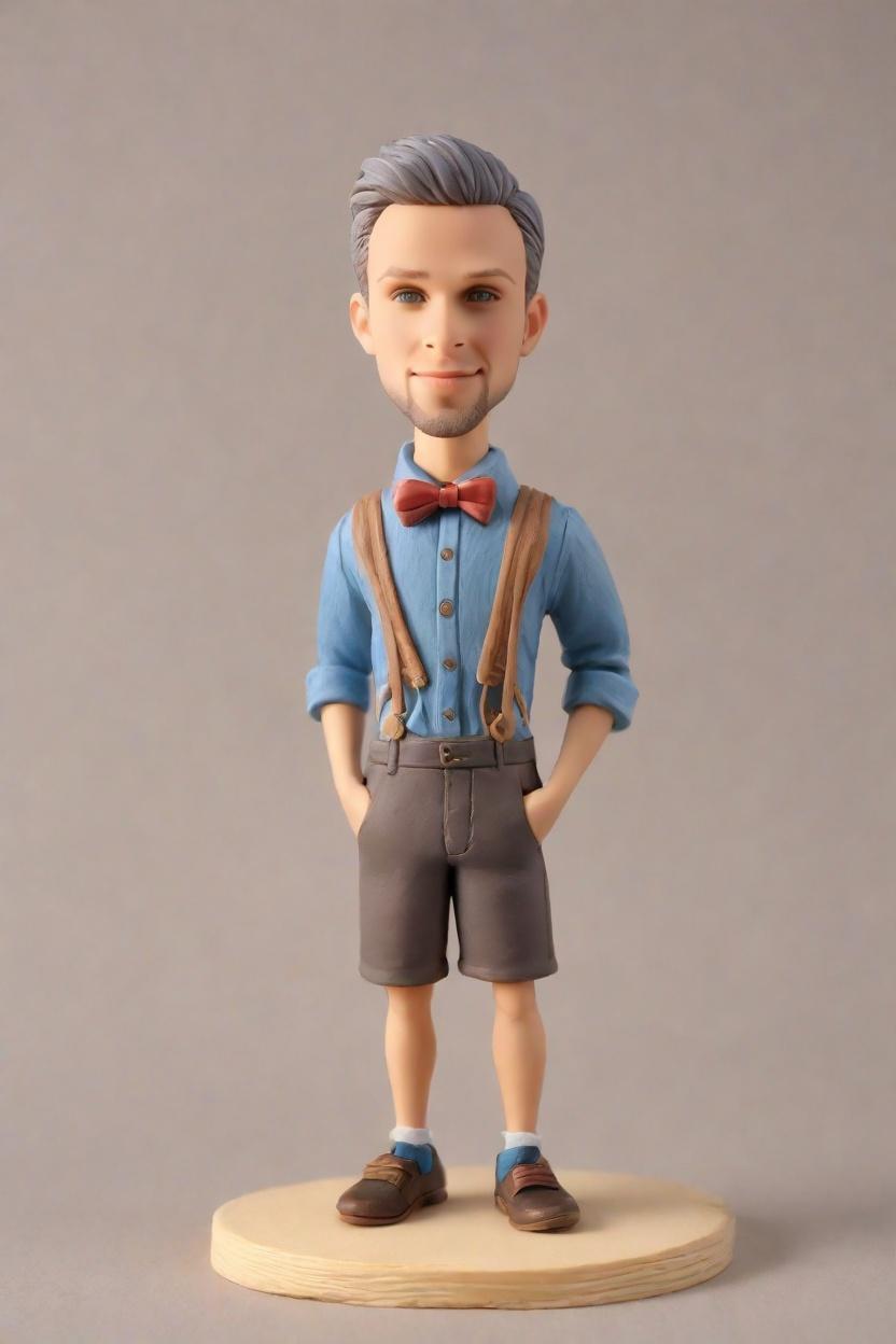 The Casual Lean: A Deskside Tribute to Everyday Heroes,My Deskside Buddy: Celebrating Work Anniversaries with a Bobblehead Twist