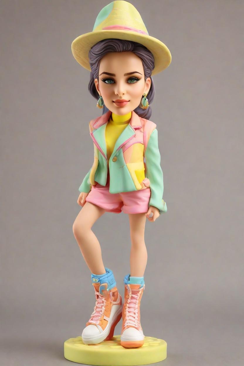 Custom Cheeky Influencer Bobblehead,She Created Her Cheeky Look Bobblehead!