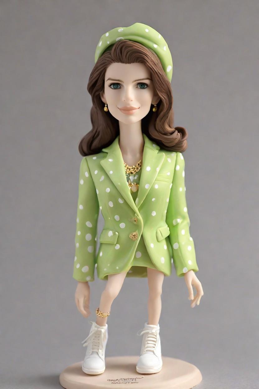 Fusing Fashion with Fun: The Custom Bobblehead Doll That's Taking the Business World by Storm,She's Making Waves: A Confident Toast to Business Success with Her Custom Bobblehead