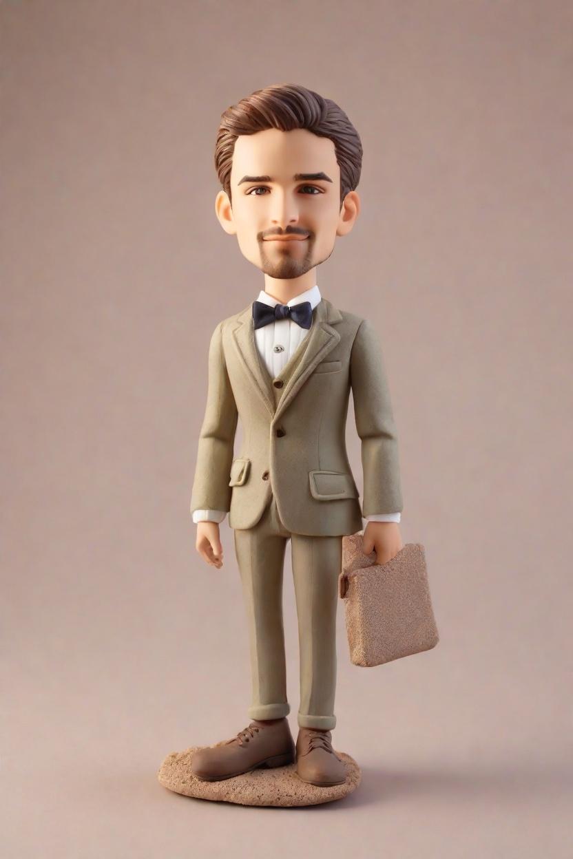 Custom Architect Casual Bobblehead,He Designed His Dream Bobblehead!