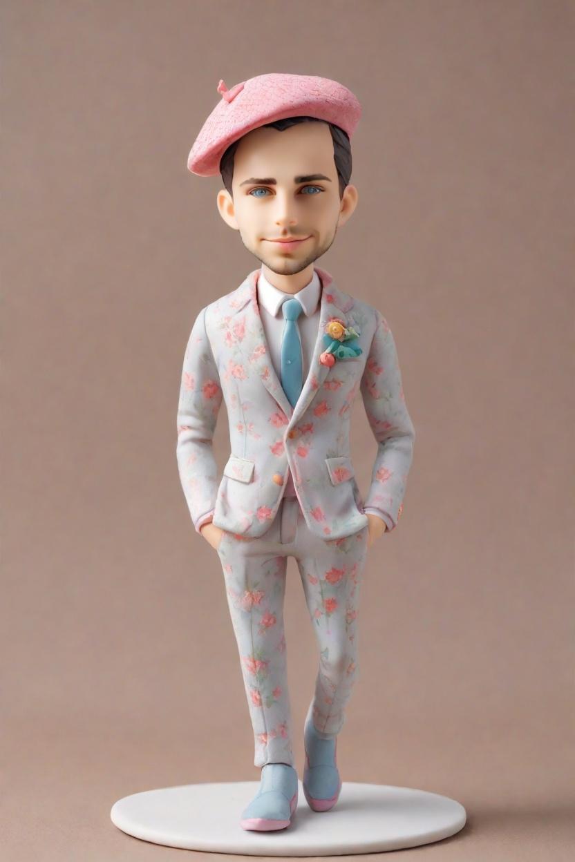 Artistic Flair Custom Bobblehead,He Made His Own Artistic Bobblehead Doll!