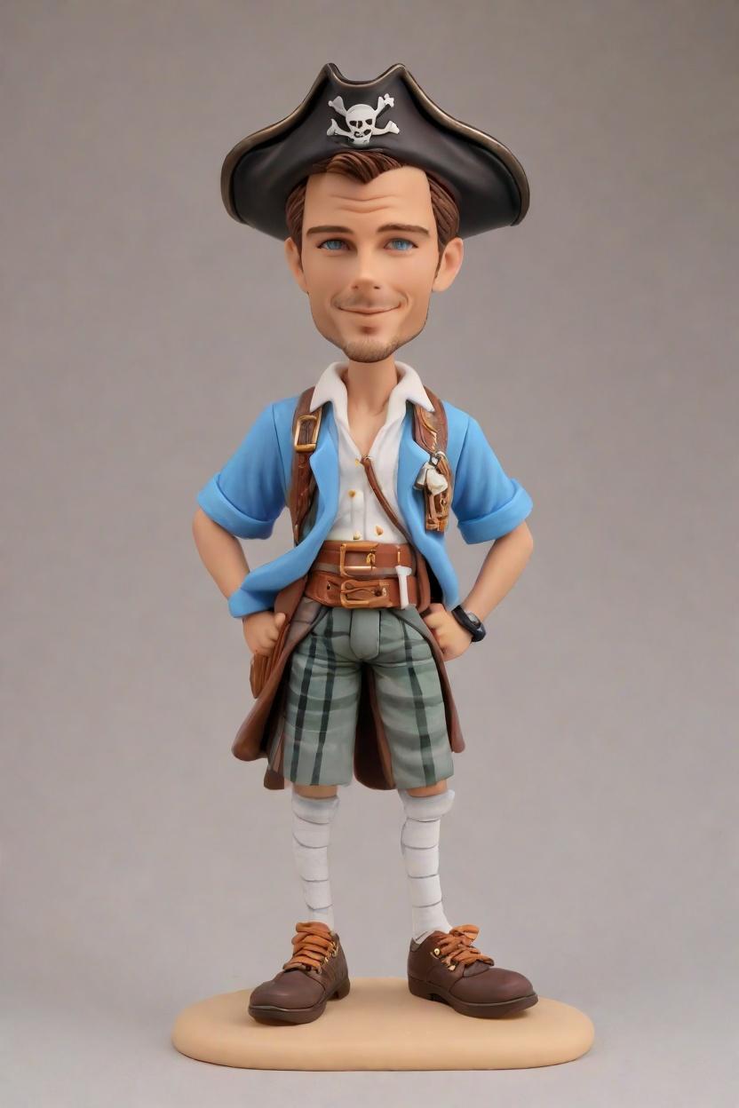 Sneaker-Clad Swashbucklers: Discovering the Trendy Bobblehead Craze,Unboxing My Cheeky Pirate Mini-Me: A Hilarious Bobblehead Experience