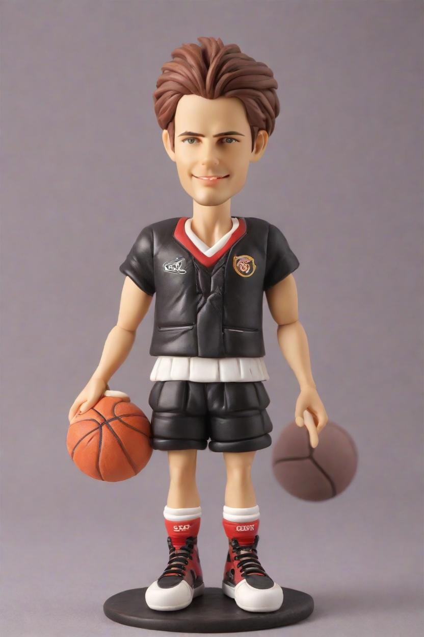 custom Sports Hero Dynamic bobblehead,John's Epic Basketball Bobblehead Creation
