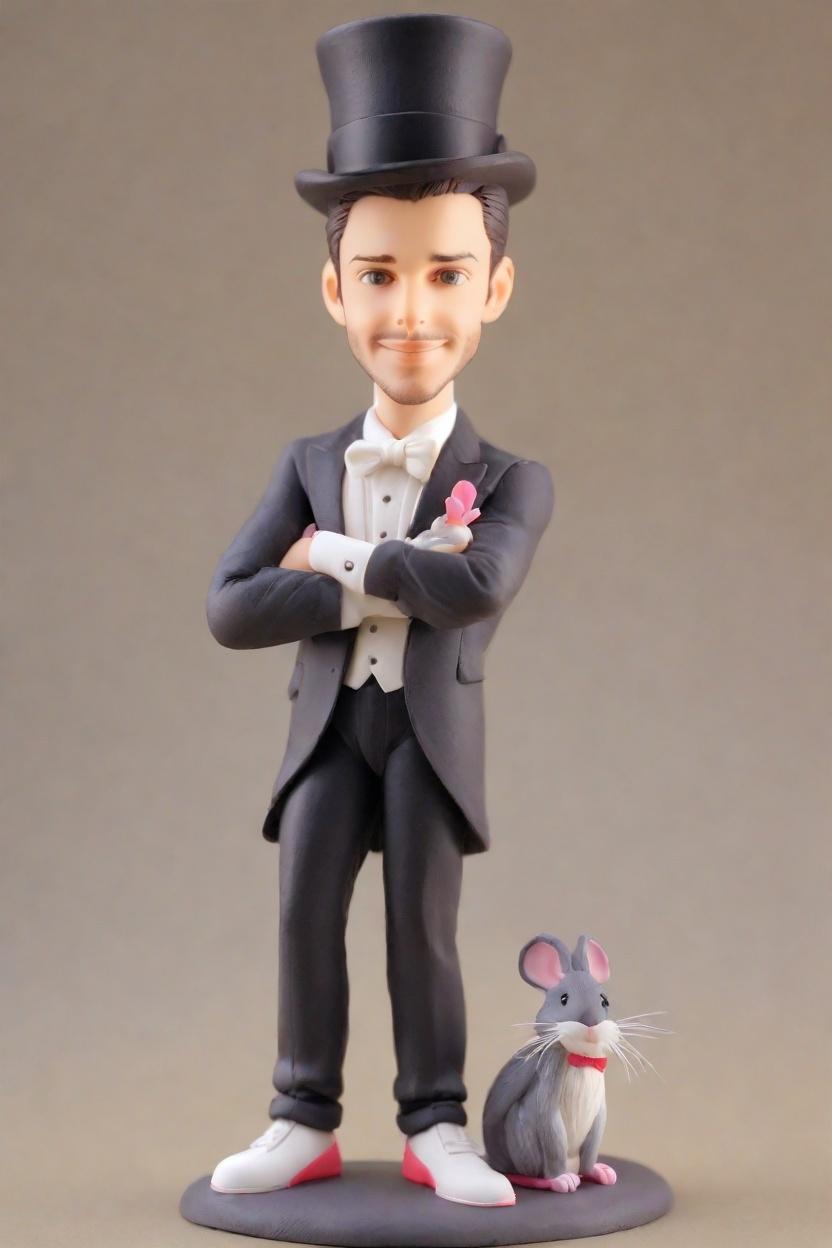 Custom Birthday Star Bobblehead,He Made His Own Bobblehead Doll and It’s Lit!
