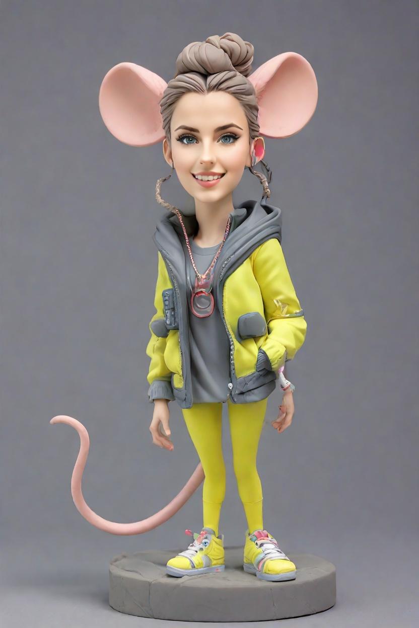 Cyberpunk Gaming custom Unique bobblehead,She just made her own Cyberpunk Gaming bobblehead doll!
