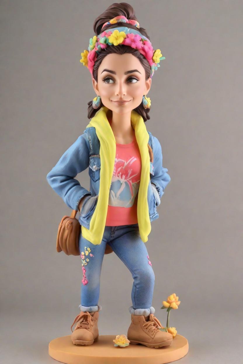 Trend Alert: Styling Your Mini-Me with Neon Bandanas and Floral Leggings,Hiking with a Twist: My Bobblehead Adventure Buddy