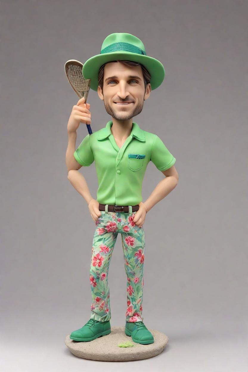 Custom Golfing Wink Bobblehead,He Just Created His Own Golfing Wink Bobblehead! 🌟