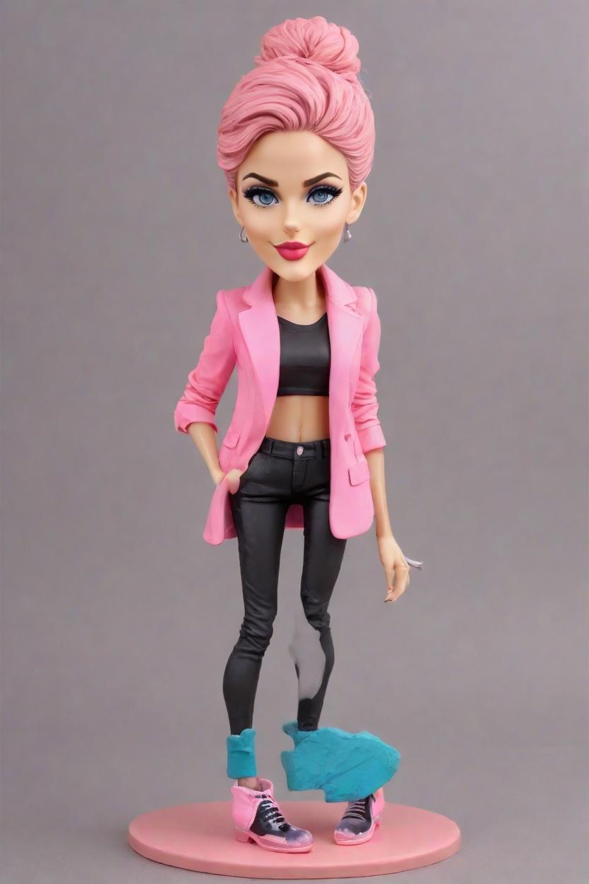 Sassy Style Custom Bobblehead,She Crafted Her Sassy Selfie Bobblehead