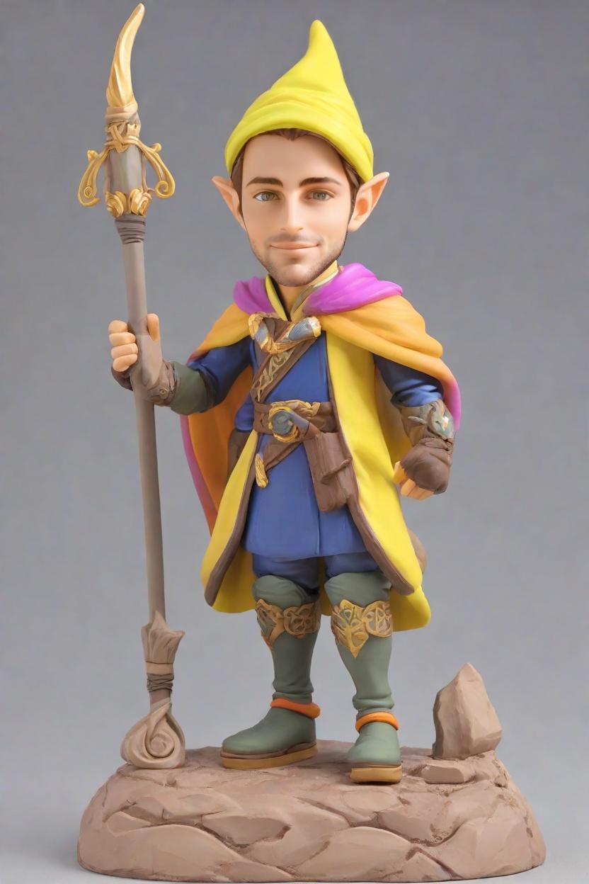 Epic Quest Custom Heroic Bobblehead,He Made His Own Fantasy Warrior Bobblehead!