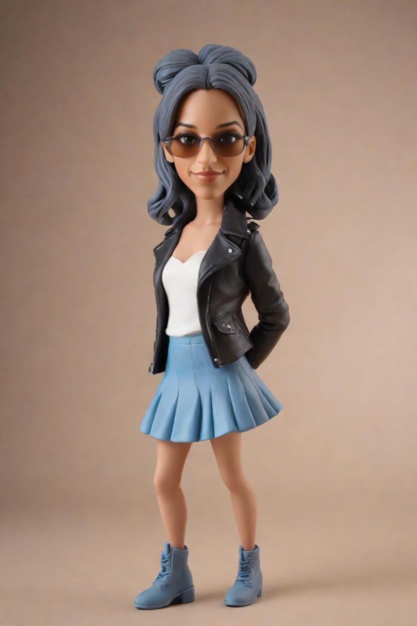 Unleash Your Inner Diva with a Personalized Custom Bobblehead Doll,She's Striking a Pose: The Journey to Create Her Unique Bobblehead Doll