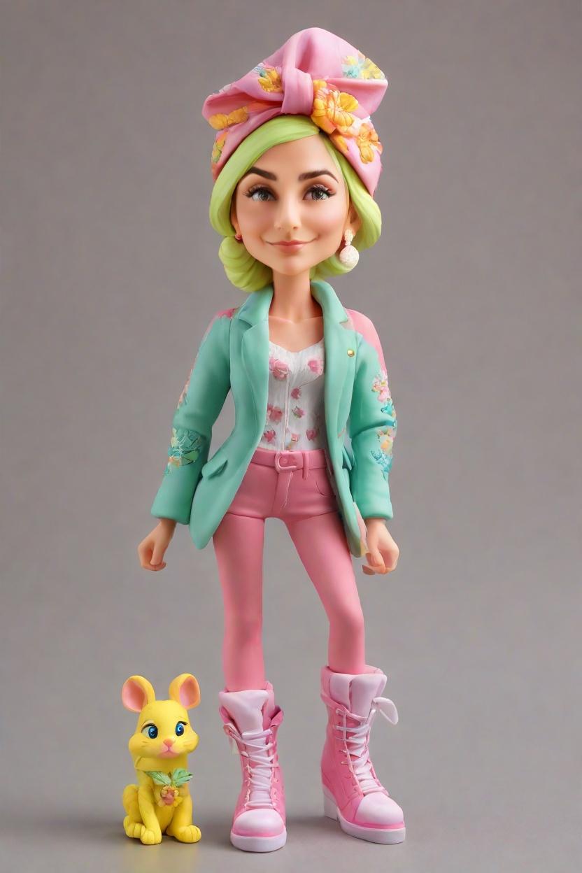 Custom Holiday Cheeky Bobblehead,She Created Her Cheeky Holiday Bobblehead Doll!