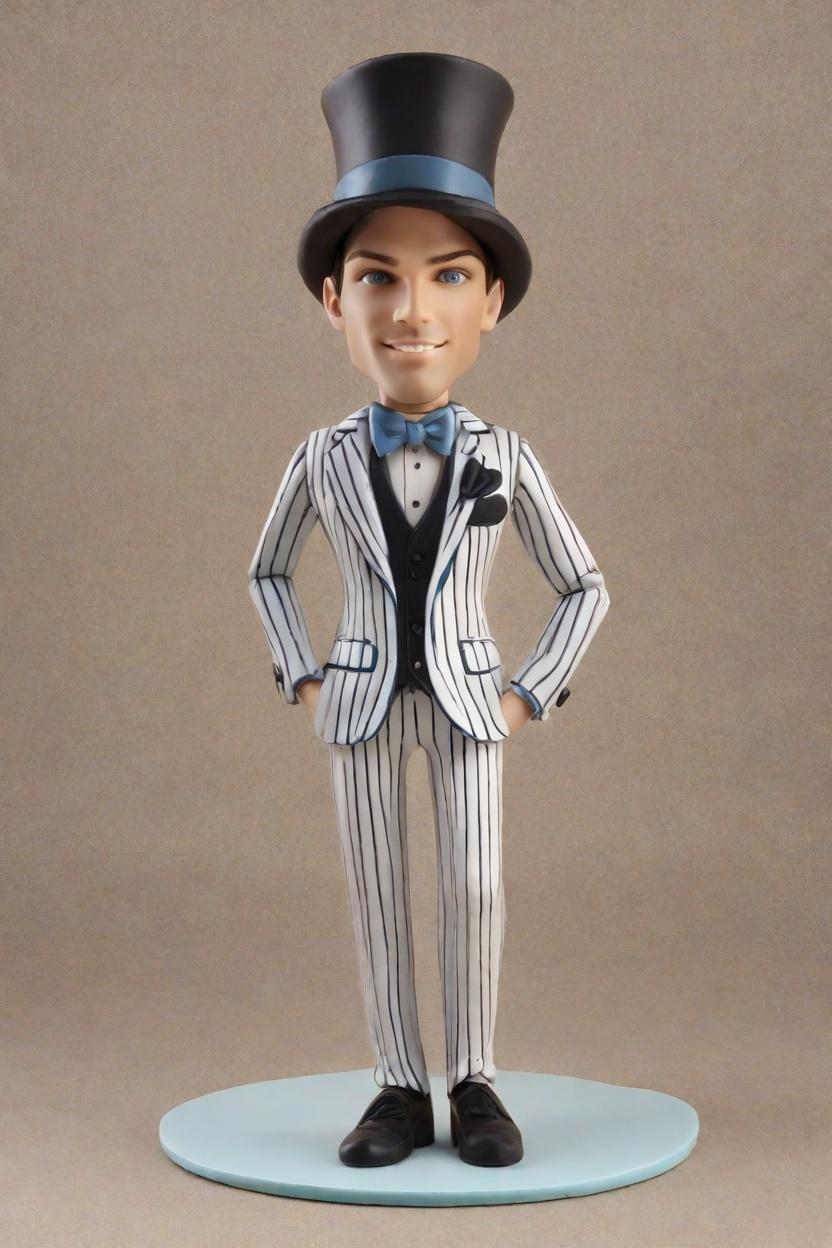 Trend Alert: Top Hat and Bow Tie Bobbleheads Take the Fashion World by Storm,When Confidence Meets Whimsy: A Social Media Star's Mini-Me Reveal