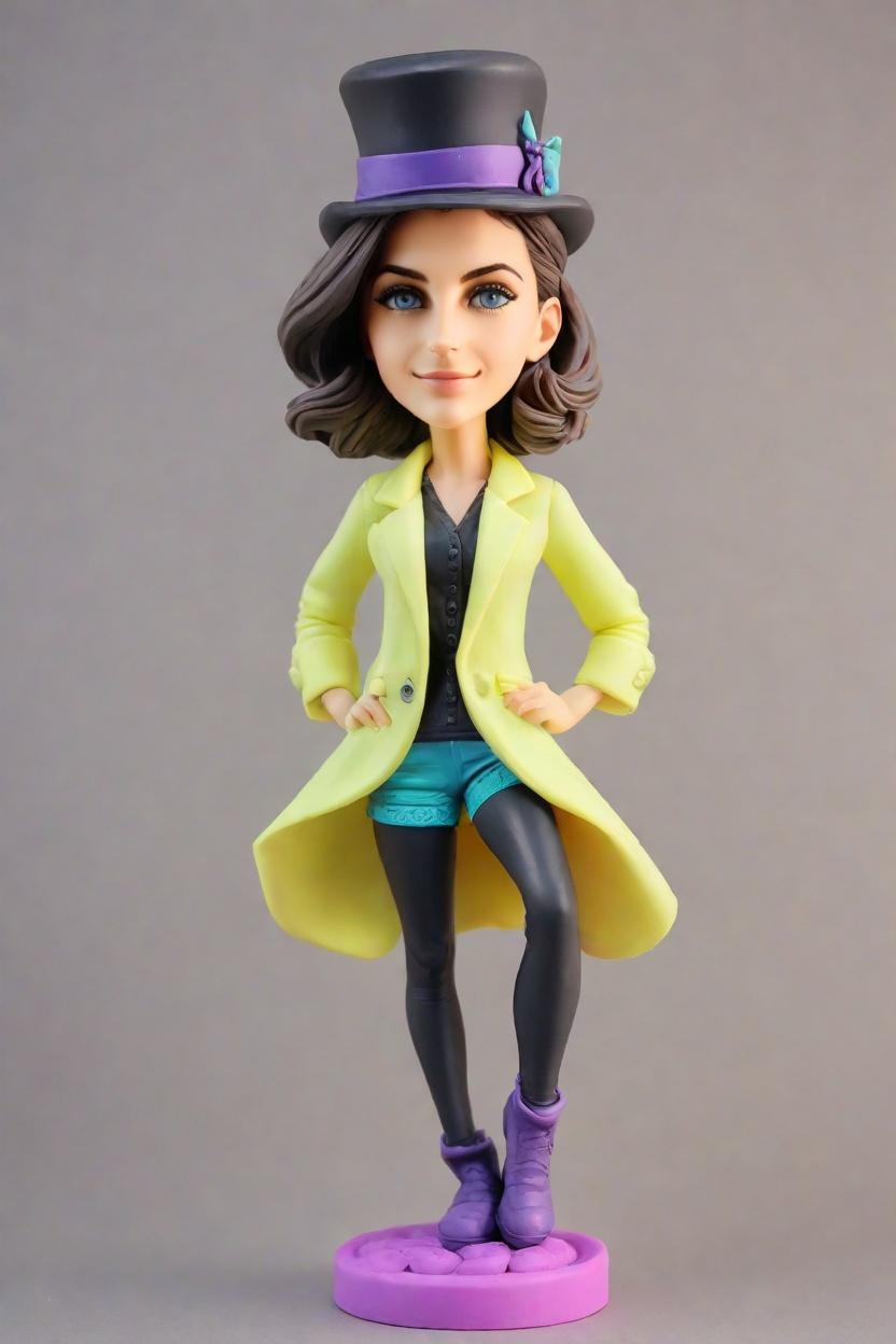 Custom Fun Runway Bobblehead,She Created Her Own Striking Bobblehead Look! 🌟