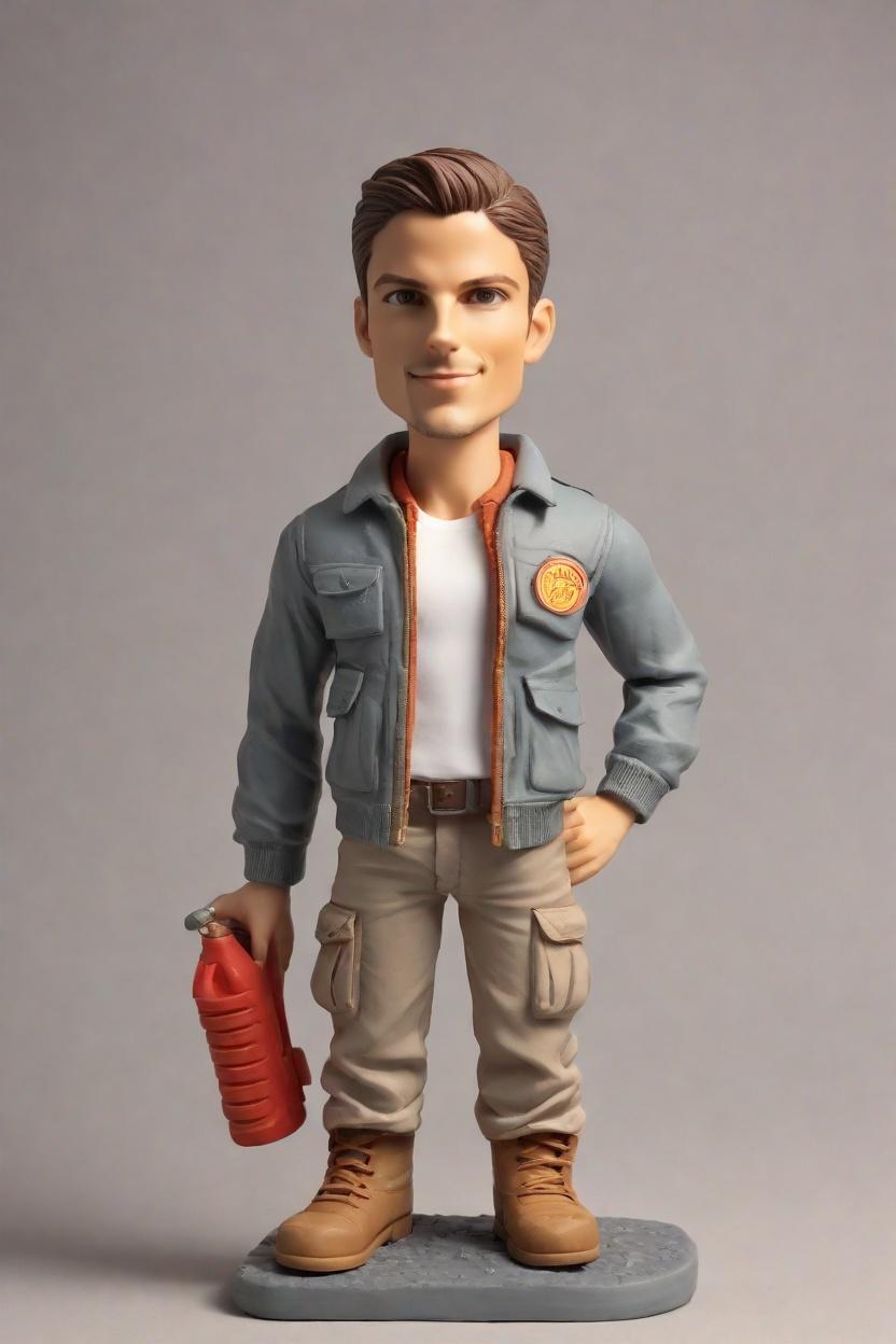 Custom Firefighter Heroic Bobblehead,John Shares His Make Your Own Bobblehead Doll Journey