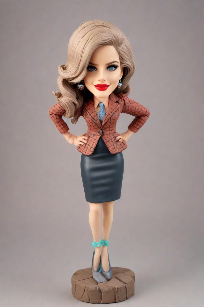 Discovering the Trend: Business Bobbleheads as the New Power Accessory,She's Got Swagger: Unveiling the Confident Businesswoman's Mini-Me Bobblehead