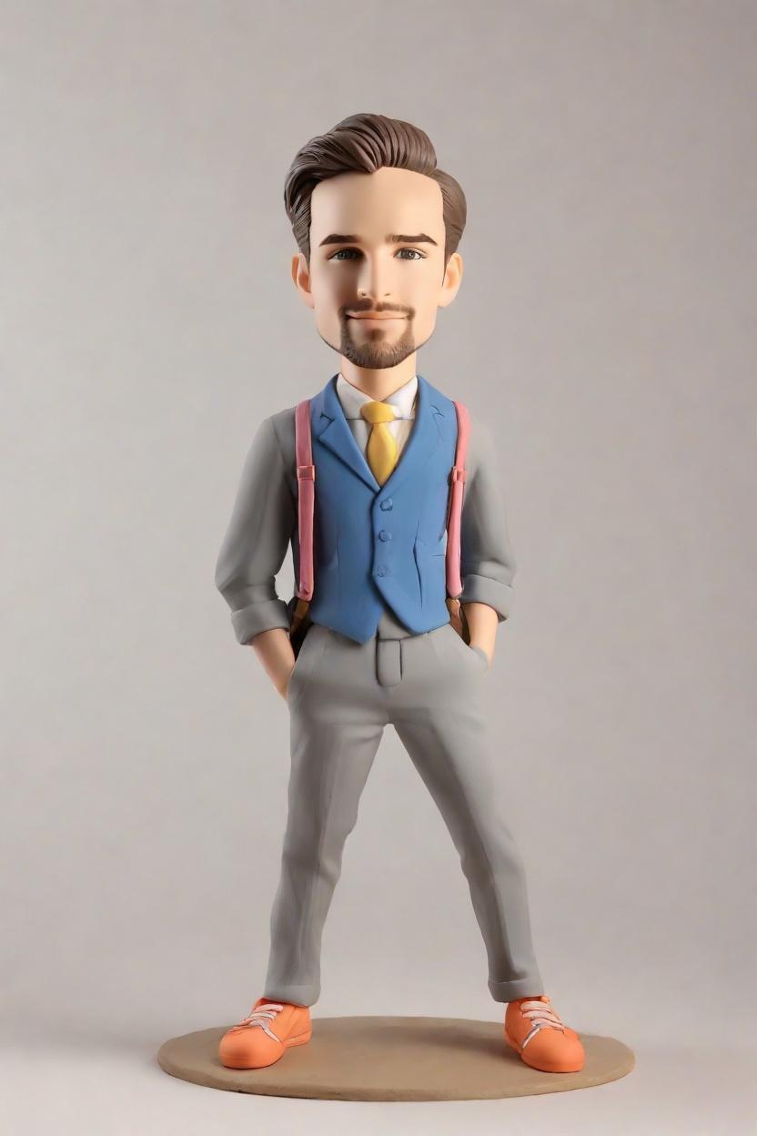 Custom Architect Sketching Bobblehead,He Designed His Dream Bobblehead!