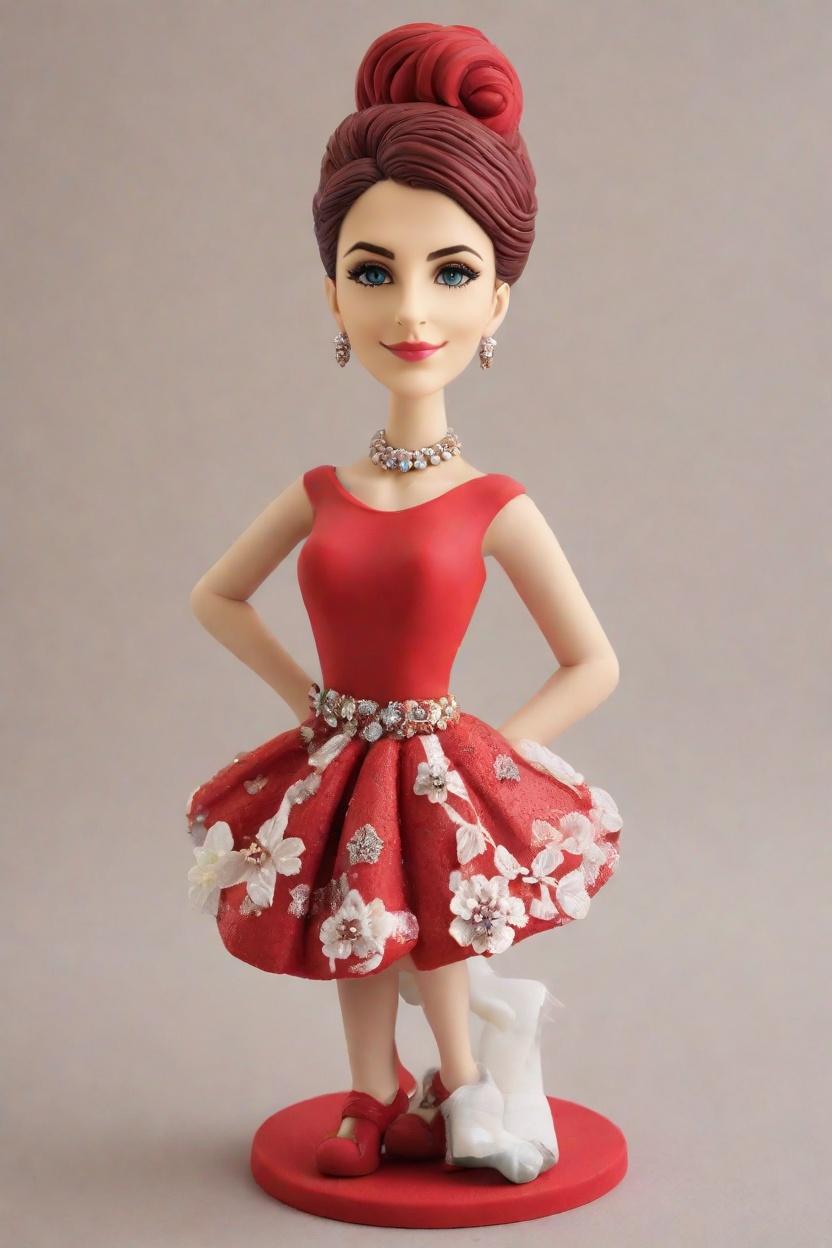 Custom Chic Christmas Bobblehead,She Created Her Chic Christmas Bobblehead Doll!