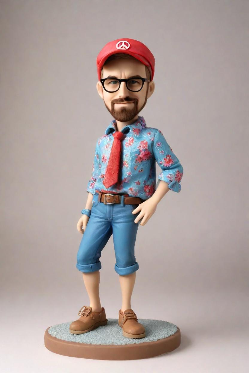 Custom Groovy Era Bobblehead,He Made His Own Groovy Bobblehead Doll!