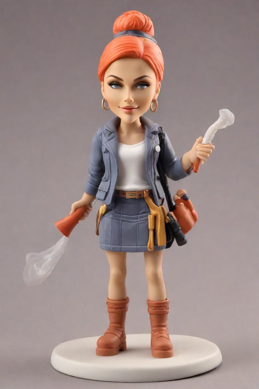 Custom Firefighter Heroine Bobblehead,She Created Her Own Firefighter Bobblehead Doll!