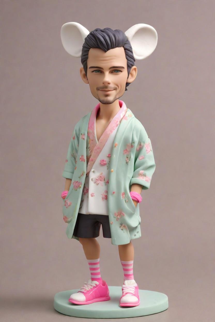 Casual Anime Custom Bobblehead Chic,He Made His Own Anime-Inspired Bobblehead!