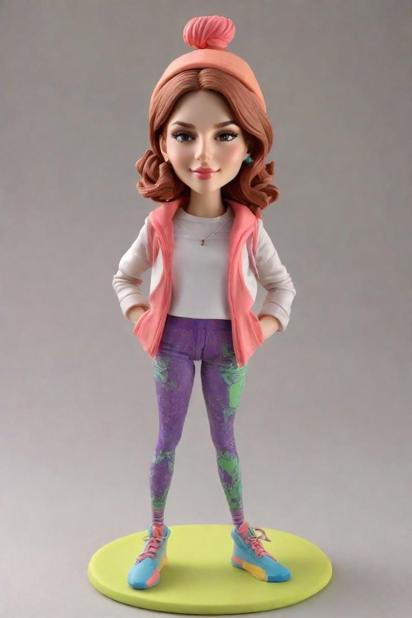 Custom Kicking Sporty Bobblehead,She's Got Game: Make Your Own Bobblehead Doll