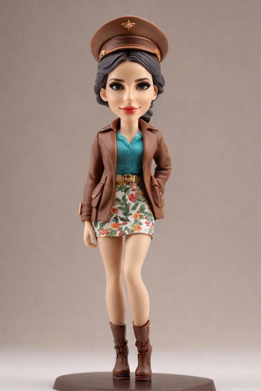 Custom Aviator Chic Bobblehead,She's My Aviator Hero: Create Your Own Bobblehead Doll