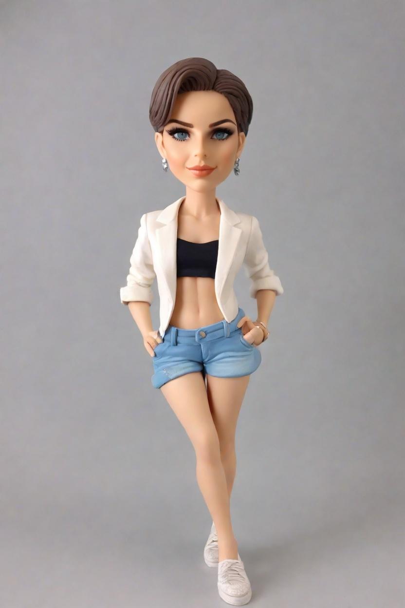 custom Business Triumph Chic Bobblehead,She Created Her Own Confident Businesswoman Bobblehead!