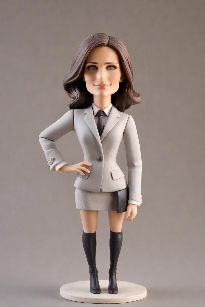 custom Architect Sketching bobblehead,She's Sketching Her Way to Fame with a Custom Bobblehead