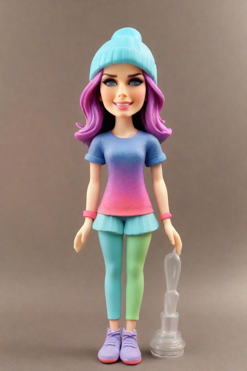 Custom Playful Pose Bobblehead,She's Winking! Create Your Own Bobblehead Doll