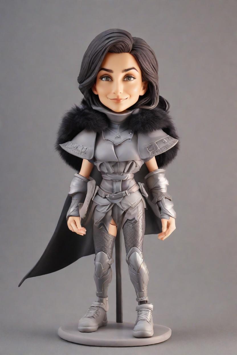 custom Throne Warrior Female bobblehead,She Created Her Game of Thrones Bobblehead Doll