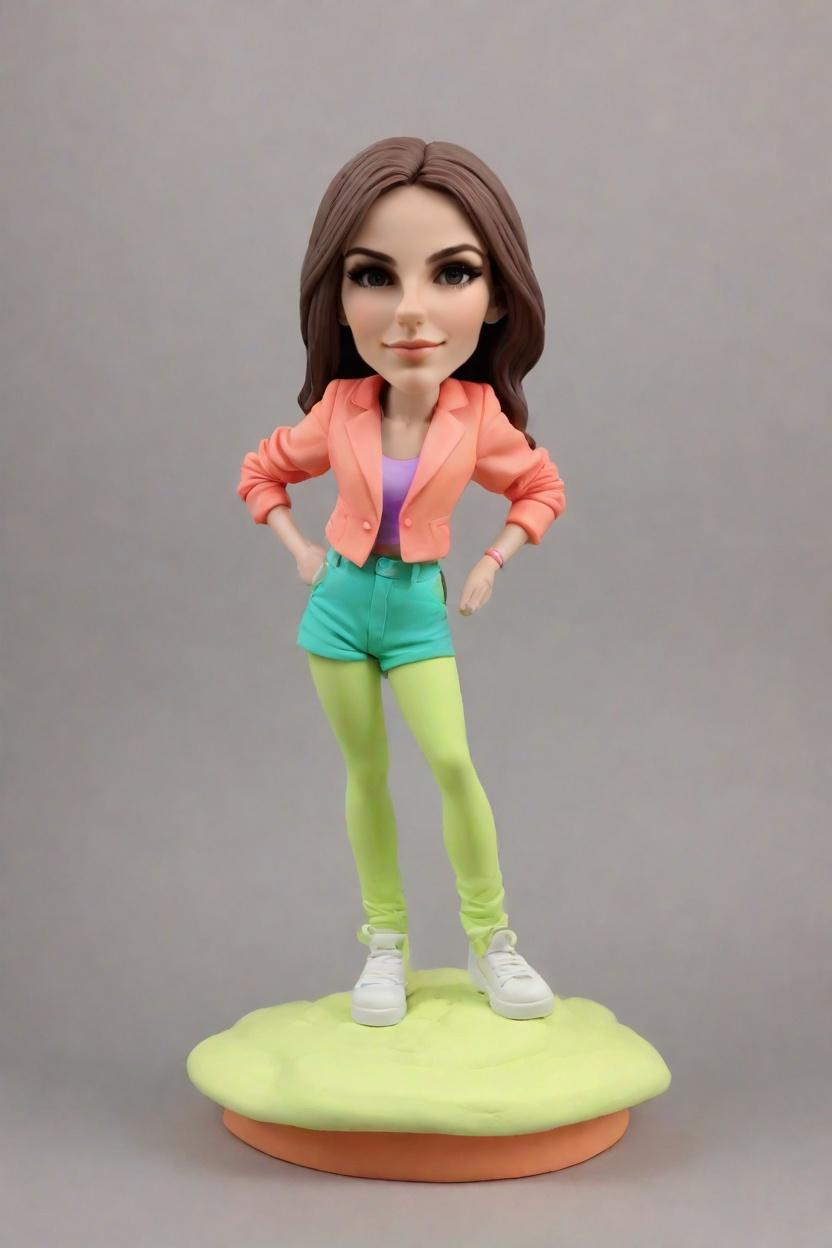 Trend Alert: Neon Leggings Bobblehead Dolls are the New Fashion Statement,She's Crushing It! How I Created My Own Confident Bobblehead Doll