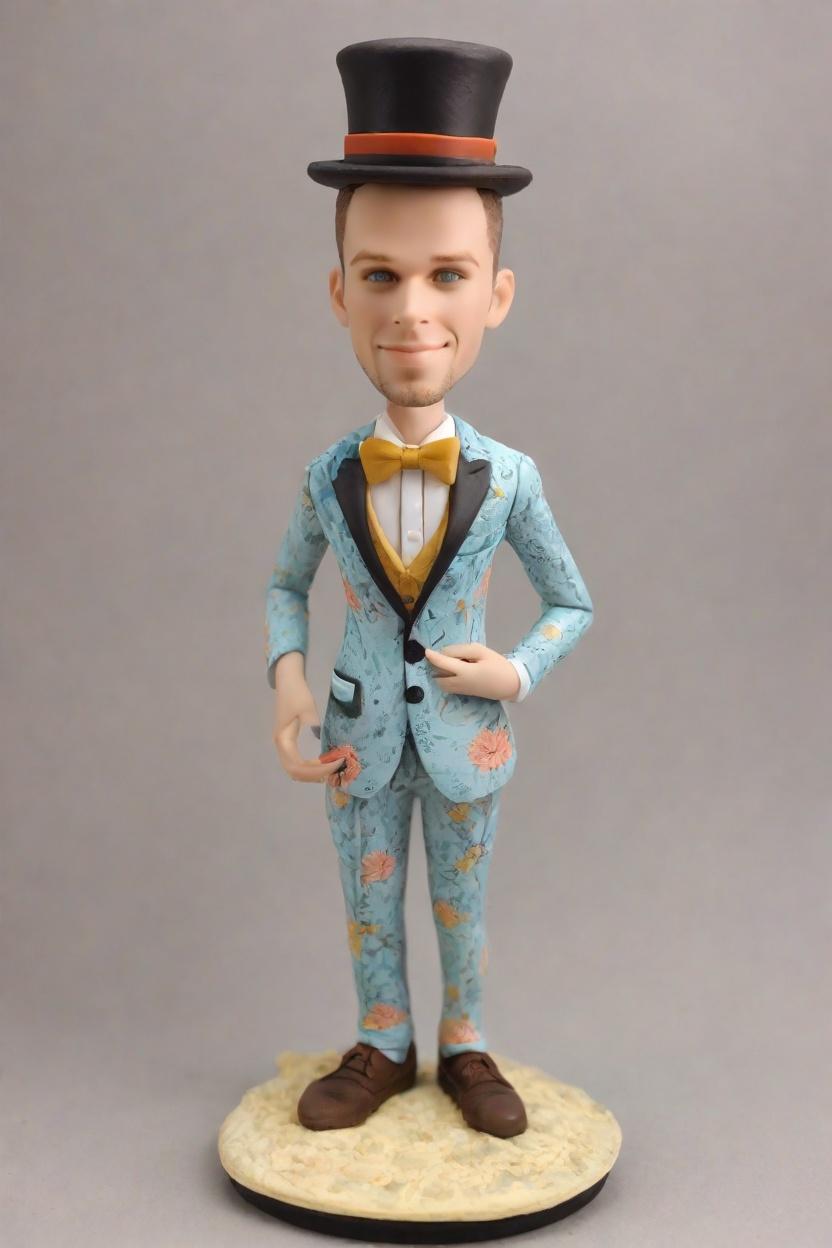 Florals, Winks, and Whimsy: Discovering the Art of Custom Bobblehead Dolls,Meet 'Winkster': The Custom Bobblehead Doll That's Stealing Hearts on Instagram