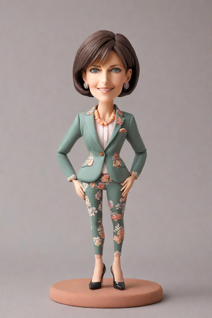 Floral Power Suits and Mismatched Heels: The New Business Trend?,Confidently Leaning: A CEO's Unconventional Office Look Goes Viral
