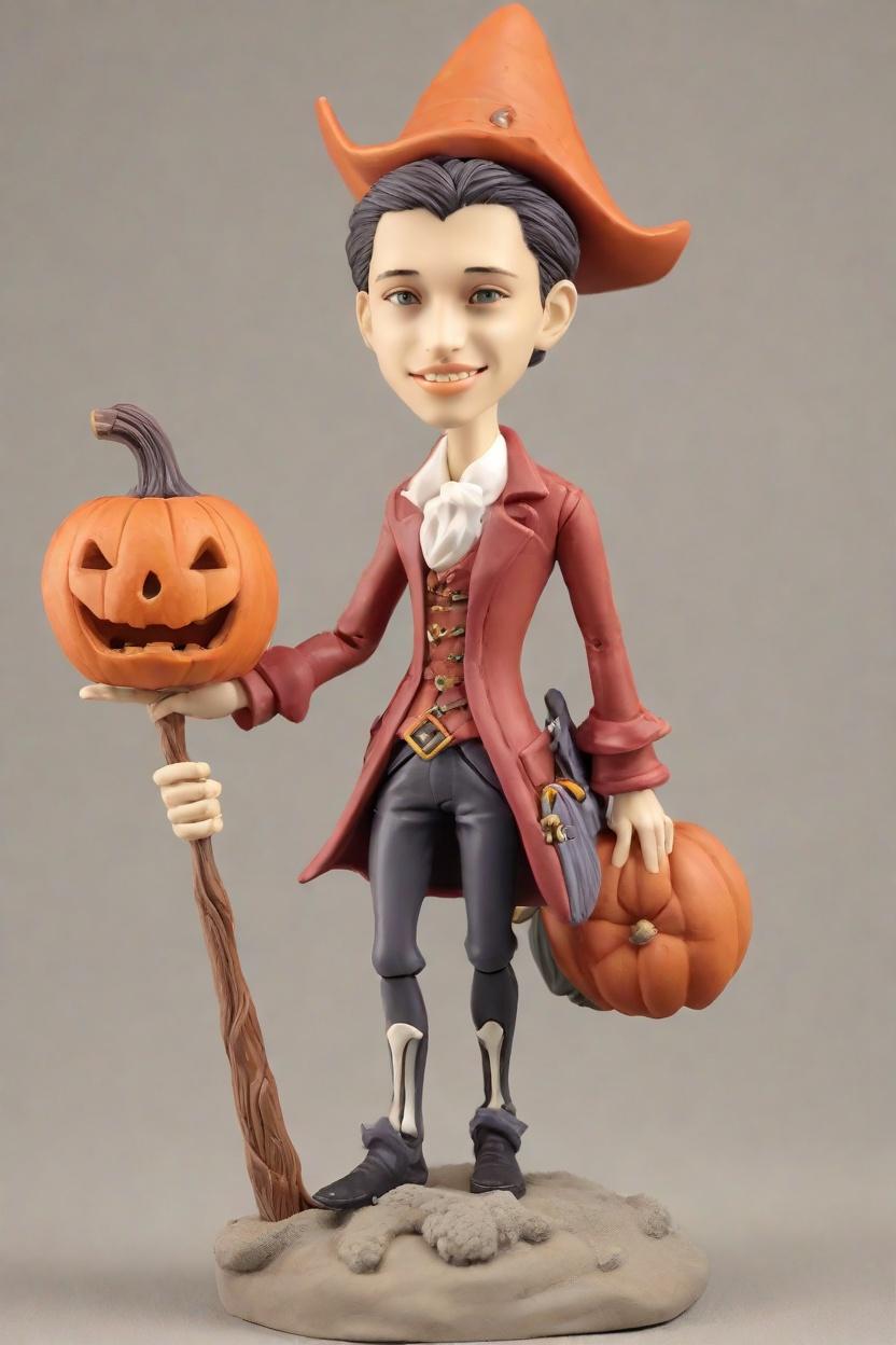 Custom Halloween Mischief Bobblehead,He's Created His Own Halloween Bobblehead Doll! 🎃👻